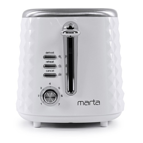 Тостер 1000W Marta MT-1720 Белый жемчуг