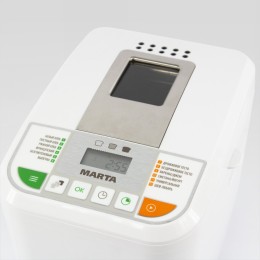 MARTA Хлебопечь MT-1784 Белый жемчуг