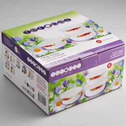 TEROPAL Набор салатников 3шт. Алые розы 1013K/46-SK