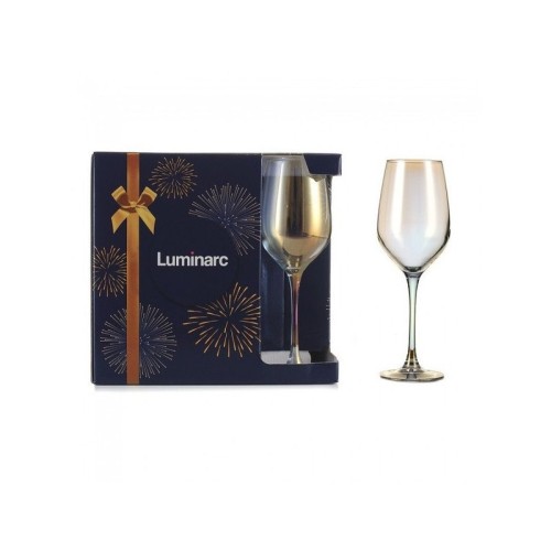 Набор бокалов для вина Luminarc 350мл/6шт Selekt Золотистый Хамелеон P1638