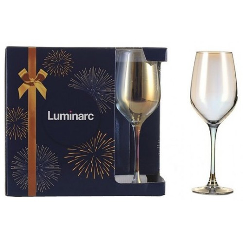 Набор бокалов для вина Luminarc 270мл/6шт Selekt Золотистый Хамелеон P1637