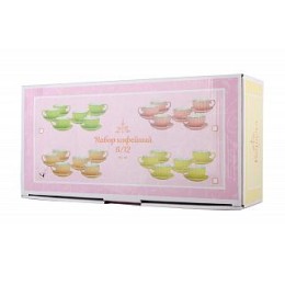 КОРАЛЛ Набор кофейный 12пр. Миндальный крем ZL09783-1