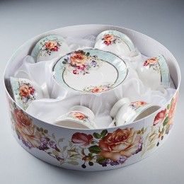 ROSARIO Набор чайный 12 предметов Бургундия Ф2-026Р/6К 