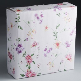 BEATRIX Блюдо 25 см со стеклянной крышкой Флориана МР003K2 