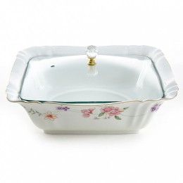 BEATRIX Блюдо с крышкой 26x26см Флориана МР073Z 