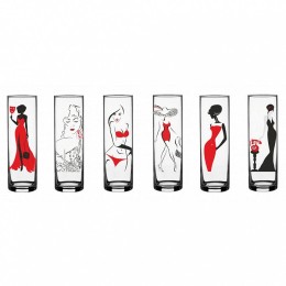 PASABAHCE Ваза для цветов 267 мм 767-Д Red Line микс