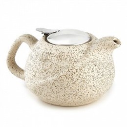 ROSARIO Чайник заварочный 800 мл с металлическим фильтром Ф19-007R бежевый