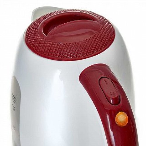 Электрический чайник Delta DL-1106 белый с бордовым