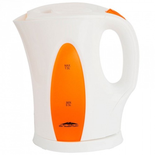 Электрический чайник Эльбрус-3 белый с оранжевым