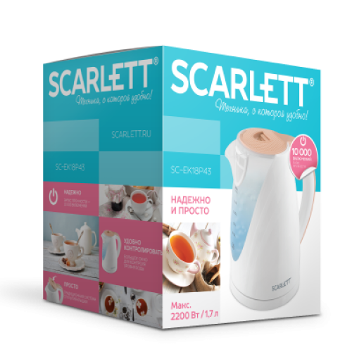 Электрический чайник Scarlett SC-EK18P43