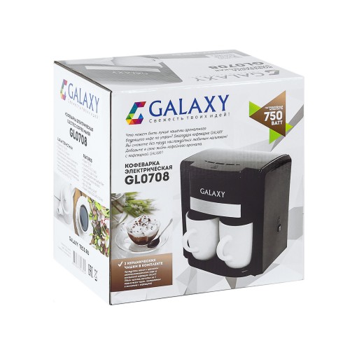 Кофеварка GALAXY GL0708 черный