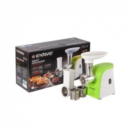 ENDEVER Мясорубка 1500W Sigma 44 бело-салатовый