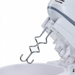 DELTA Миксер 400 Вт с чашей 2 л  LUX DE-7901C белый с серым