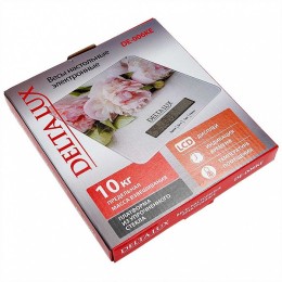 DELTA Весы кухонные Цветы LUX DE-006KE