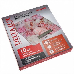 DELTA Весы кухонные Пионы LUX DE-004KE