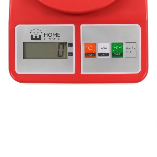 Весы кухонные Home Element HE-SC930 яркий рубин