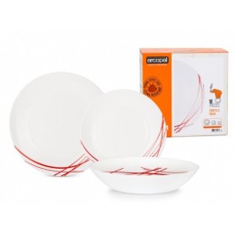 ARCOPAL Набор столовый 18пр. Domitille Rouge P3363