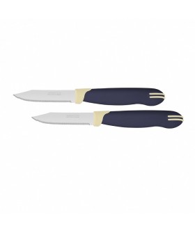 TRAMONTINA Нож для чистки овощей 2шт/7,5см Multicolor 23528/213