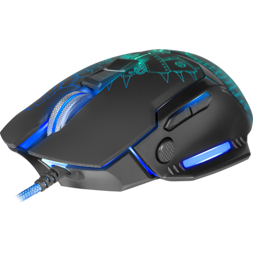 Проводная игровая мышь Defender Kill'em All GM-480L оптика,8кнопок,3200dpi