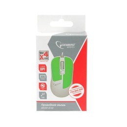 GEMBIRD Проводная мышь MOP-410-GRN