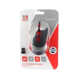 GEMBIRD Беспроводная мышь MUSW-221-R