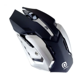 PERFEO Проводная мышь «SHOOTER», оптическая, 6 кнопок, USB, чёрная, GAME DESIGN, подсветка 6 цветов PF-1709-GM