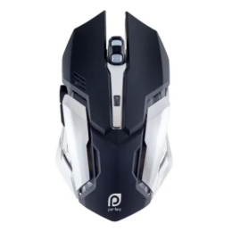 PERFEO Проводная мышь «SHOOTER», оптическая, 6 кнопок, USB, чёрная, GAME DESIGN, подсветка 6 цветов PF-1709-GM