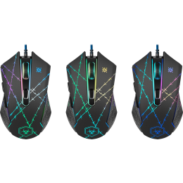 Defender Проводная игровая мышь Forced GM-020L оптика,6кнопок,800-3200dpi