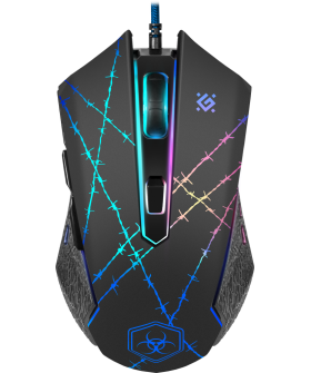 Defender Проводная игровая мышь Forced GM-020L оптика,6кнопок,800-3200dpi