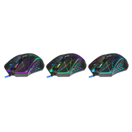 Defender Проводная игровая мышь Forced GM-020L оптика,6кнопок,800-3200dpi