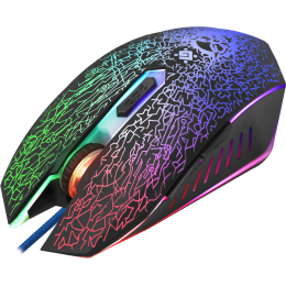 Defender Проводная игровая мышь Shock GM-110L оптика,6кнопок,800-3200dpi