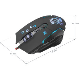 Defender Проводная игровая мышь Killer GM-170L оптика,7кнопок,800-3200dpi