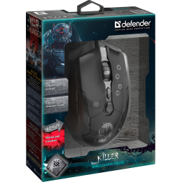Defender Проводная игровая мышь Killer GM-170L оптика,7кнопок,800-3200dpi