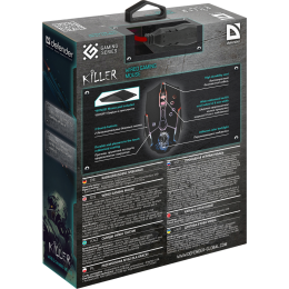 Defender Проводная игровая мышь Killer GM-170L оптика,7кнопок,800-3200dpi