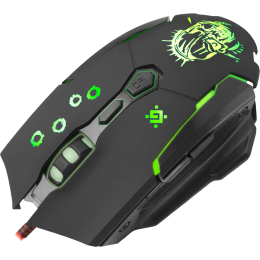 Defender Проводная игровая мышь Killer GM-170L оптика,7кнопок,800-3200dpi