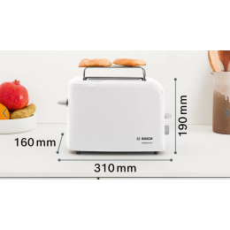 BOSCH Тостер Compact toaster Compact Class TAT3A011 Белый 