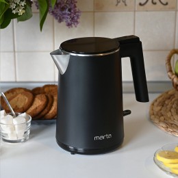 MARTA Электрический чайник МТ-4591 чёрный жемчуг