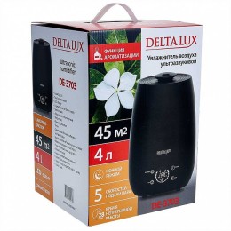 DELTA Увлажнитель воздуха ультразвуковой с керамическим фильтром LUX DE-3703 черный