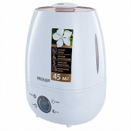 DELTA Увлажнитель воздуха ультразвуковой с керамическим фильтром LUX DE-3703 белый с золотым