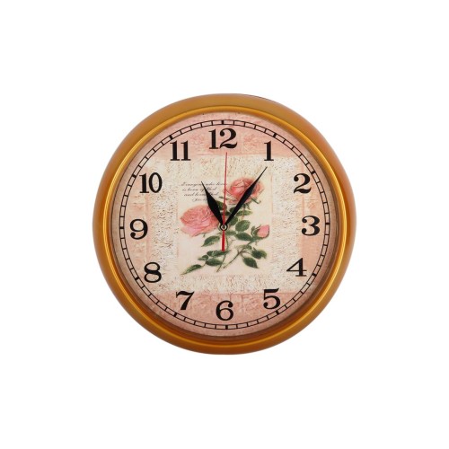 Часы настенные Шебби Роуз 30 см КОРАЛЛ 2279 микс
