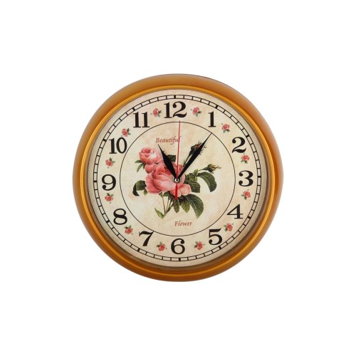 Часы настенные Шебби Роуз 30 см КОРАЛЛ 2279 микс