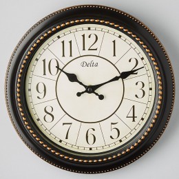 DELTA Часы настенные 28 см DT5-0002 черные