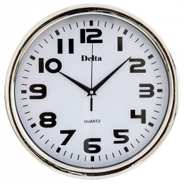 DELTA Часы настенные 31 см DT-0086 серебро