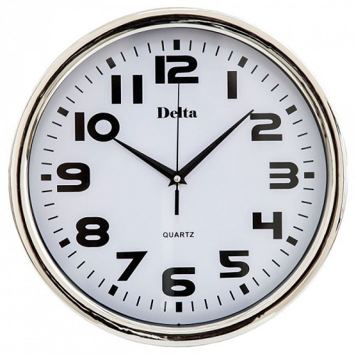 Часы настенные 31 см DELTA DT-0086 серебро