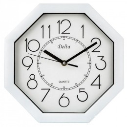 DELTA Часы настенные 27,5 см DT-0093 белые
