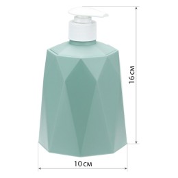 М ПЛАСТИКА Диспенсер для мыла ПРИЗМА М 2244 морская волна