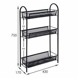 ЭМИ Этажерка Ладья 13 Э 399 Ч черная
