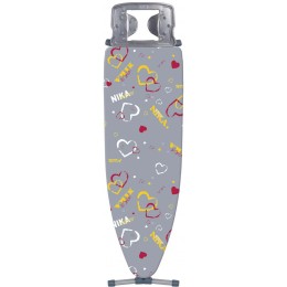 НИКА Гладильная доска «Nika 10+» тефлон НТ10+/3 принт ника сердца