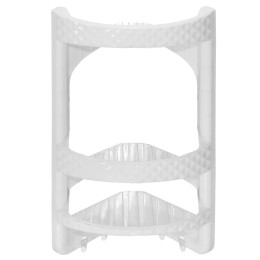 МИЛИХ Полка навесная угловая для ванной комнаты 05124 микс