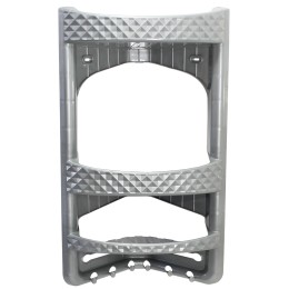 МИЛИХ Полка навесная угловая для ванной комнаты 05124 микс